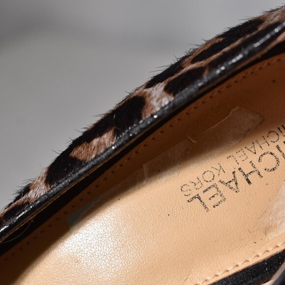 Michael Kors, Keke Leopard Print Calf Hair Pump, Size 7.5 - Picture 5 of 6